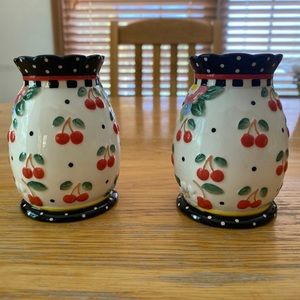 Mary Englebreight set of 2 candle stick holders.  Never been used